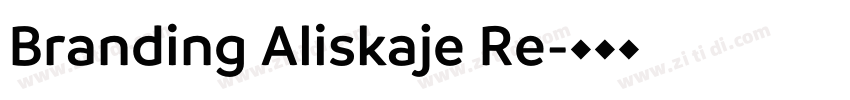 Branding Aliskaje Re字体转换
